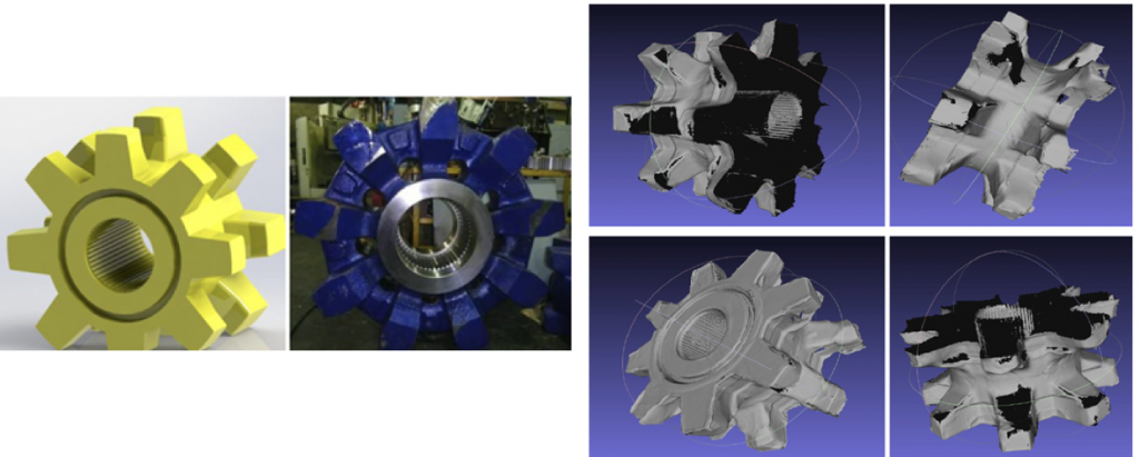 Reconstrucción y modelado 3D de las superficies de componentes y piezas de maquinaria pesada usada en Minería, con nivel de precisión milimétrica